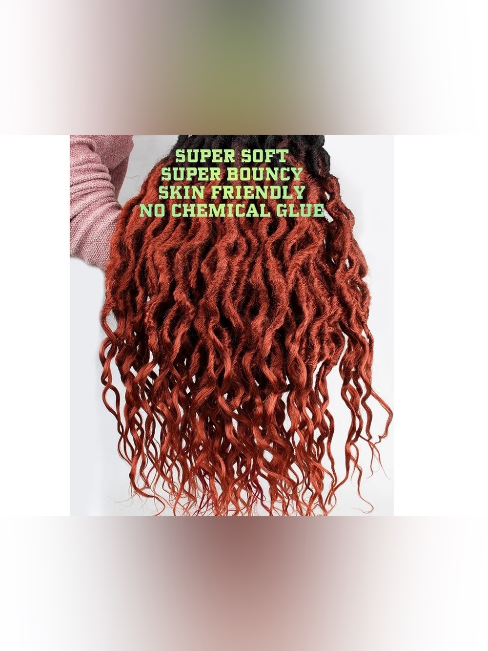 7 Packs 14” 1B/350 ombré goddess Locs Hippie Bohemian Pre-looped - Picture 2 of 8